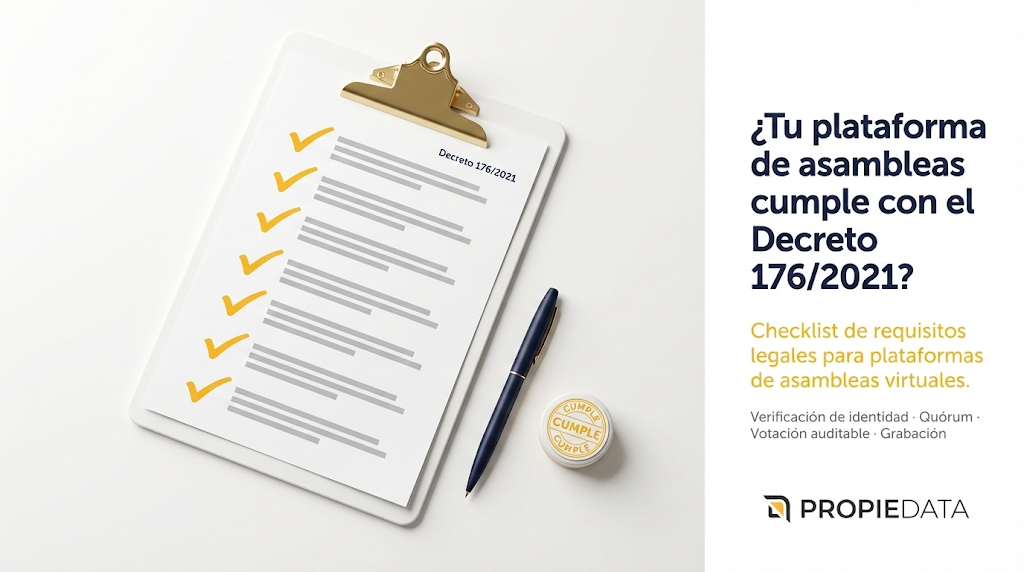 ¿Tu plataforma de asambleas cumple con el Decreto 176/2021?