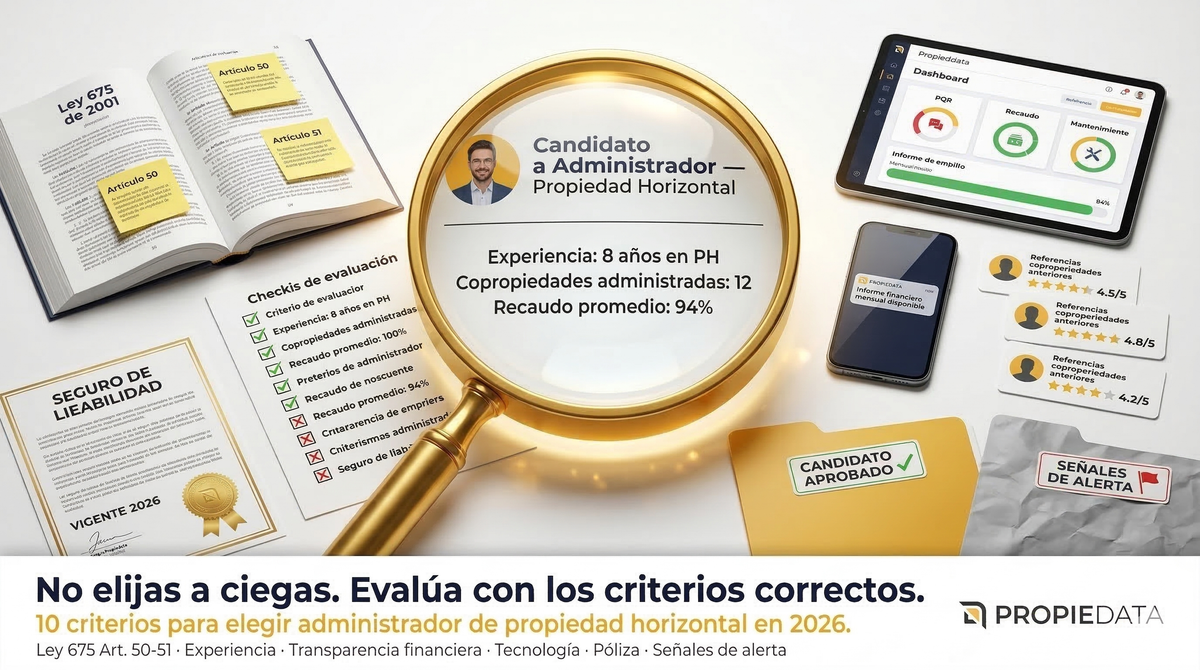Cómo elegir administrador de propiedad horizontal en 2026