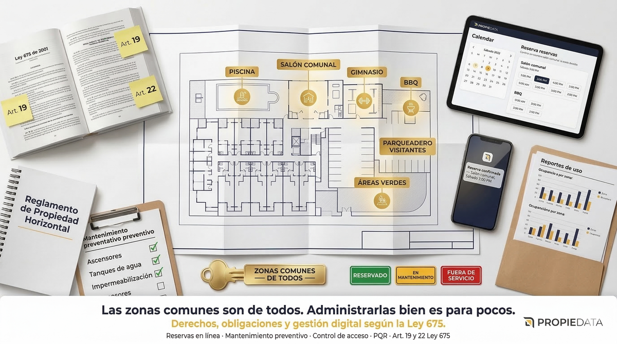Zonas comunes: Derechos, obligaciones y administración eficiente.