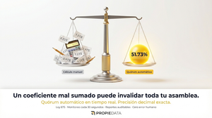 Quórum automático en tiempo real: La tecnología que tu asamblea necesita