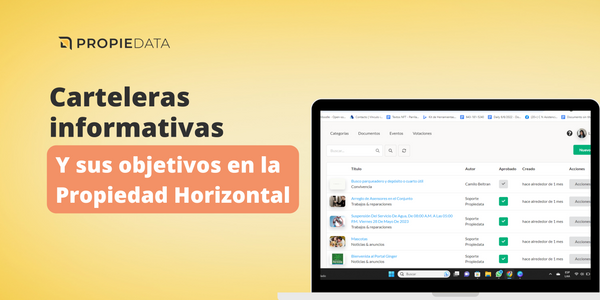 Carteleras informativas y sus objetivos en las PH
