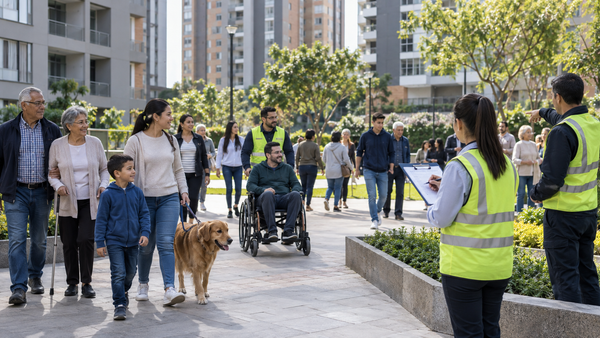 Comunidad de un conjunto residencial participa de manera inclusiva y ordenada en un simulacro de emergencia