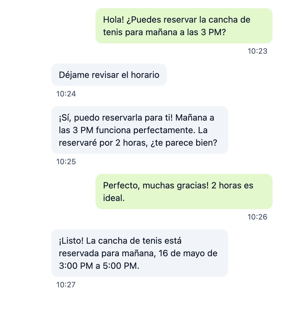 Panel de Propiedata con información operativa
